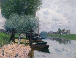 La Seine a Bougival by Alfred Sisley Oil Painting