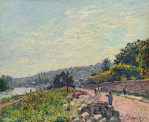 La Seine Au Bas-Meudon by Alfred Sisley Oil Painting
