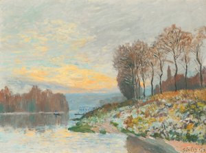 La Seine Pres De Bougival by Alfred Sisley Oil Painting