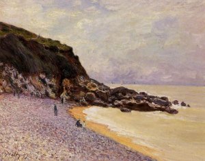 Lady's Cove before the Storm (Hastings) by Alfred Sisley Oil Painting