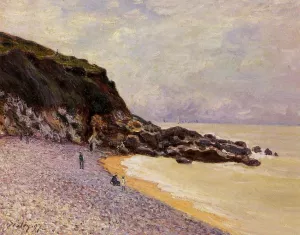 Lady's Cove before the Storm (Hastings) by Alfred Sisley Oil Painting