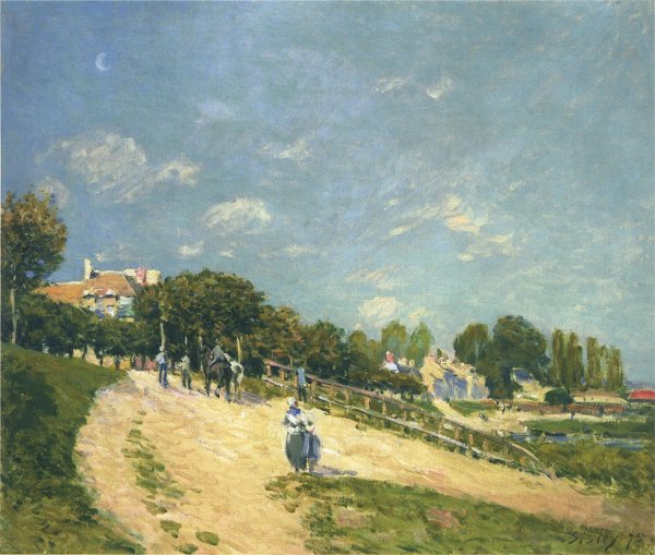 Main Product Photo of Landscape at Andresy Painting by Alfred Sisley