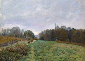 Landscape at Louveciennes by Alfred Sisley Oil Painting