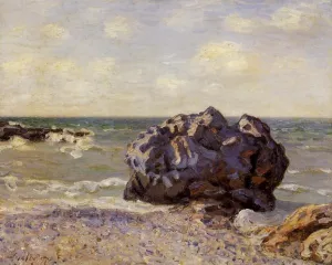 Langland Bay, Storr's Rock, Morning Oil painting by Alfred Sisley