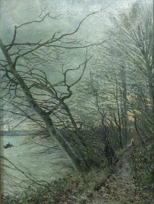 Le Bois des Roches - Veneux- Nadon Oil painting by Alfred Sisley