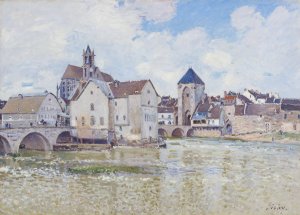 Le Pont de Moret by Alfred Sisley Oil Painting