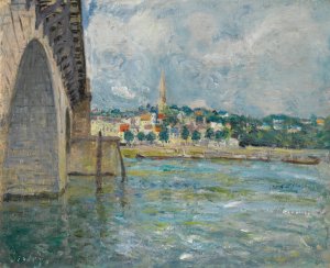 Le Pont De St. Cloud by Alfred Sisley Oil Painting