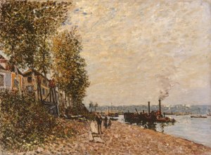 Le remorqueur, le Loing a Saint-Mammes by Alfred Sisley Oil Painting