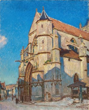 L'Eglise de Moret by Alfred Sisley Oil Painting