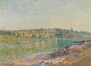 Les Coteaux De La Celle-Sous-Moret, Vus De Saint-Mammes Oil painting by Alfred Sisley