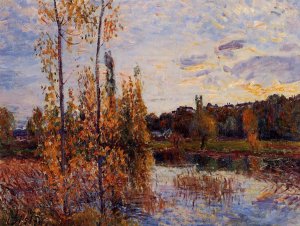 L'Etang de Chevreuil by Alfred Sisley Oil Painting