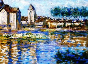 Moret-sur-Loing by Alfred Sisley Oil Painting