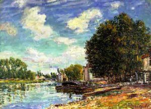 Moret-Sur-Loing by Alfred Sisley Oil Painting