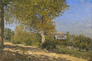 Near Louveciennes by Alfred Sisley Oil Painting