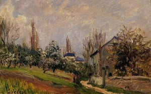 Near Moret painting by Alfred Sisley