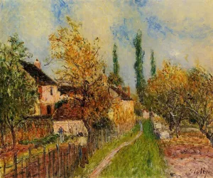 Path at Sablons by Alfred Sisley - Oil Painting Reproduction