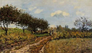 Path in the Country by Alfred Sisley - Oil Painting Reproduction