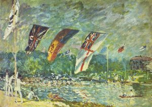 Regatta at Molesey by Alfred Sisley Oil Painting