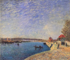 River Loing at Saint Mammes by Alfred Sisley Oil Painting