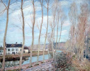 River Loing by Alfred Sisley Oil Painting