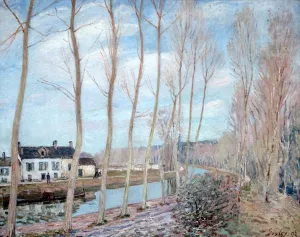 River Loing by Alfred Sisley Oil Painting