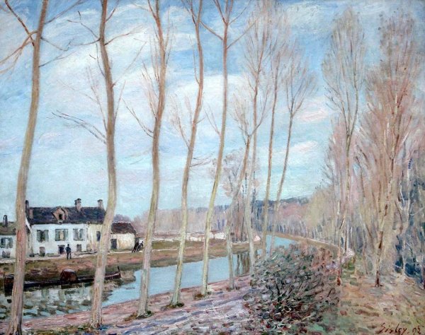 River Loing by Alfred Sisley - Hand-Painted Oil Painting Reproduction