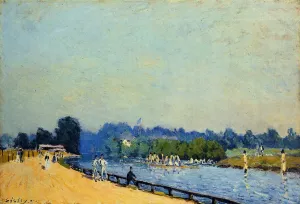 Road from Hampton Court Oil painting by Alfred Sisley