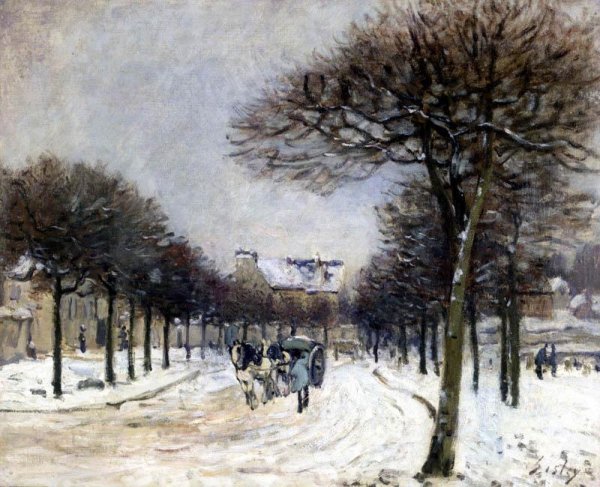 Main Product Photo of Road from Saint-Germain to Marly Painting by Alfred Sisley