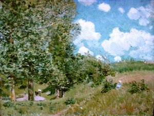 Road from Versailles to Saint-Germain by Alfred Sisley Oil Painting