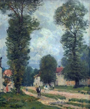 Route to Versailles by Alfred Sisley - Oil Painting Reproduction