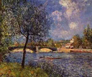 Rowers by Alfred Sisley - Oil Painting Reproduction