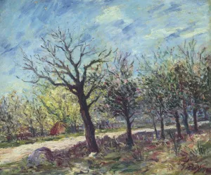 Sablons in Spring by Alfred Sisley Oil Painting