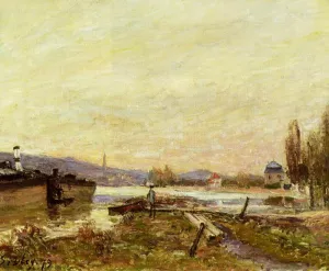 Saint-Cloud, Banks of the Seine by Alfred Sisley Oil Painting