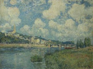 Saint Cloud by Alfred Sisley Oil Painting