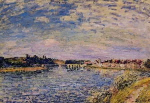 Saint-Mammes - Evening by Alfred Sisley - Oil Painting Reproduction