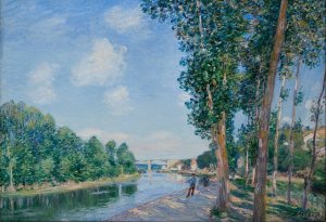Saint-Mammes. June Sunshine by Alfred Sisley Oil Painting