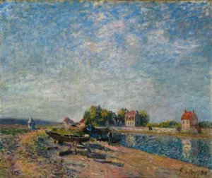 Saint-Mammes, Loing Canal painting by Alfred Sisley