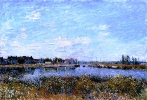 Saint-Mammes, Morning Le Matin by Alfred Sisley Oil Painting