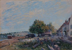 Saint Mammes-Morning by Alfred Sisley Oil Painting