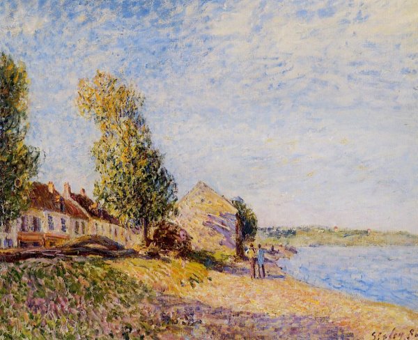 Saint-Mammes by Alfred Sisley - Hand-Painted Oil Painting Reproduction