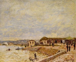 Seine at Daybreak by Alfred Sisley Oil Painting