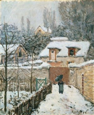 Snow at Louveciennes by Alfred Sisley Oil Painting