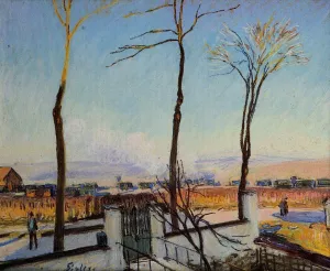 Snow Effect at Moret by Alfred Sisley Oil Painting