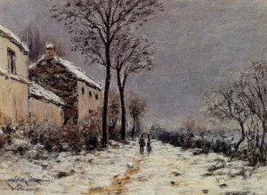 Snow Effect at Veneux Oil painting by Alfred Sisley