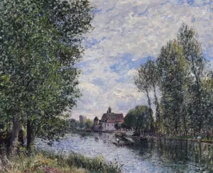 Summer in Moret by Alfred Sisley Oil Painting