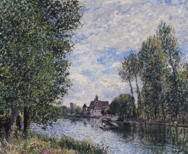 Main Product Photo of Summer in Moret Painting by Alfred Sisley