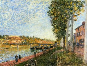 Sunrise at Saint-Mammes by Alfred Sisley Oil Painting