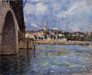 The Bridge at Saint-Cloud by Alfred Sisley Oil Painting
