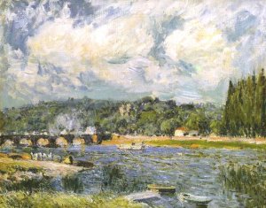 The Bridge of Sevres by Alfred Sisley Oil Painting