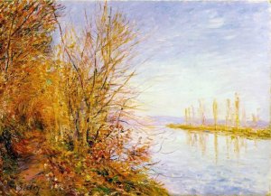 The Chemin de By through Woods at Rouches-Courtaut, St. Martin's, Summer Oil painting by Alfred Sisley